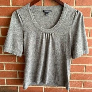 Banana Republic Grey Soft Cashmere Blend Top